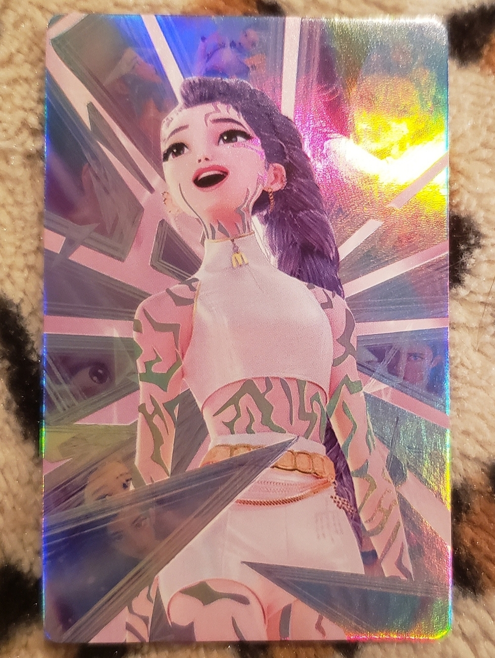 Ultra Rare Kpop Demon Hunters Photo Card Huntrix Demon Rumi